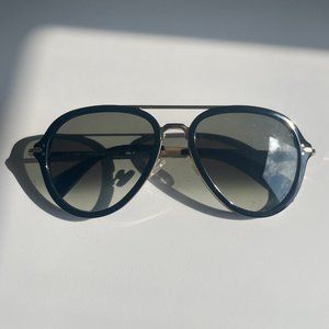 Celine black aviator sunglasses CL41374/S